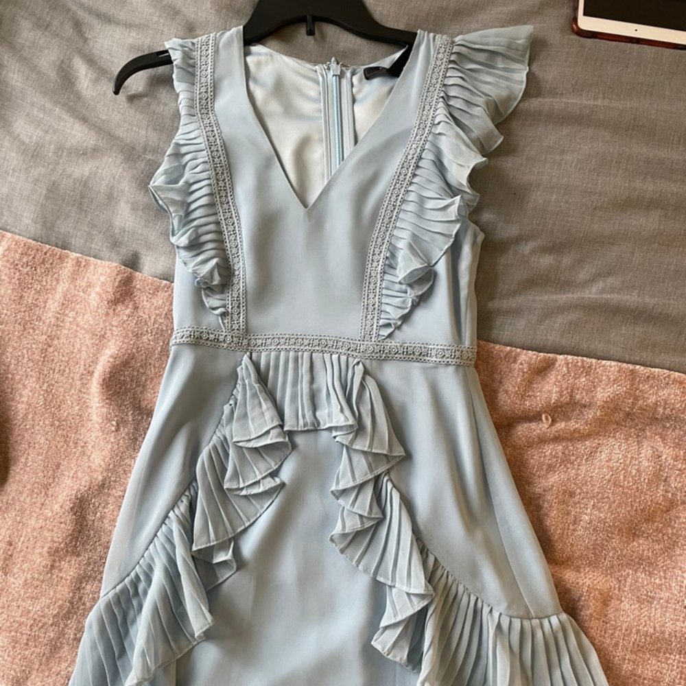 BCBGMAXARIA Blue Mini Dress